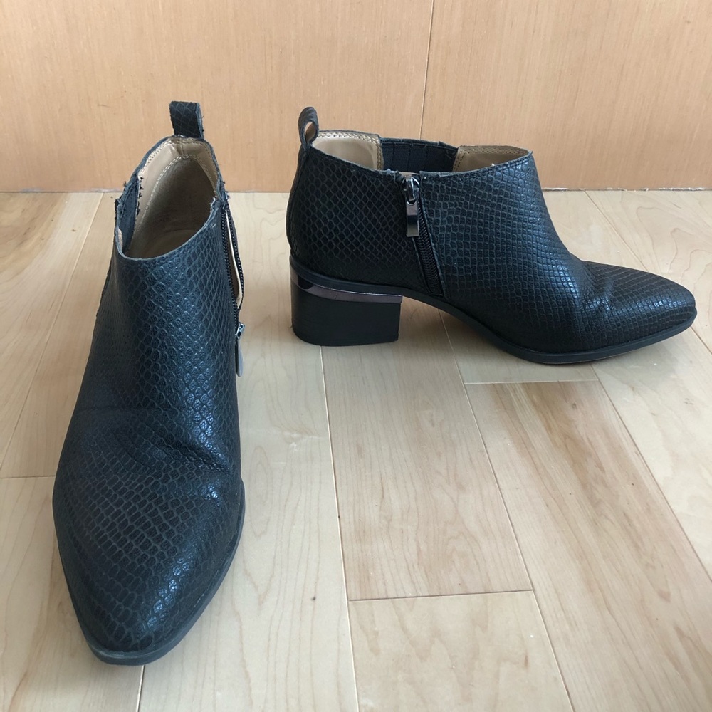 Franco Sarto - snakeskin ankle boots - size 8